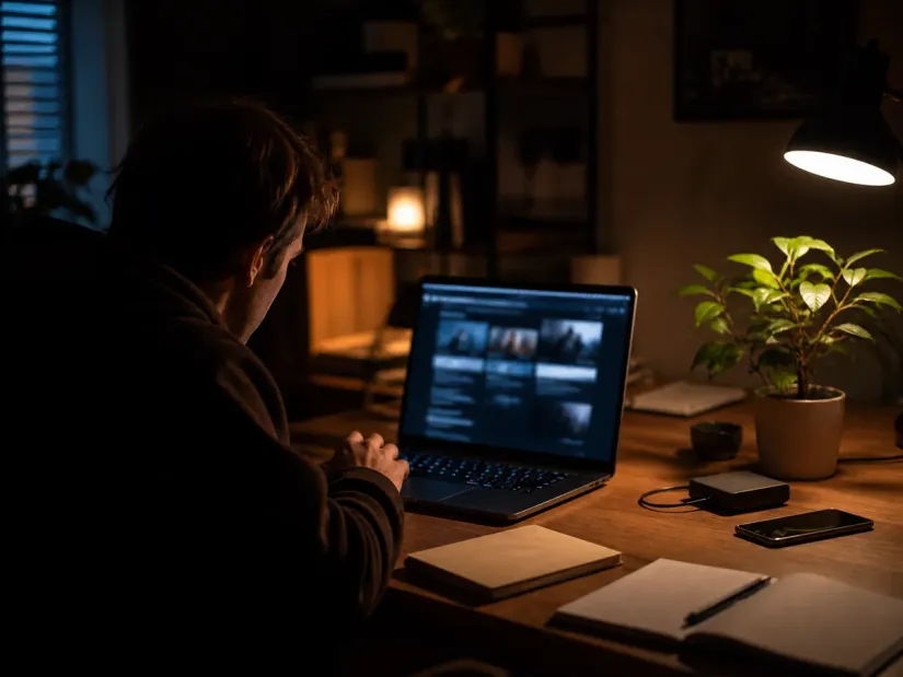 individual focused on dark web research